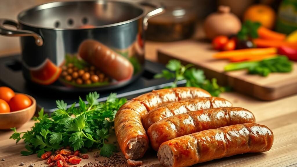 Saucisses aux lentilles