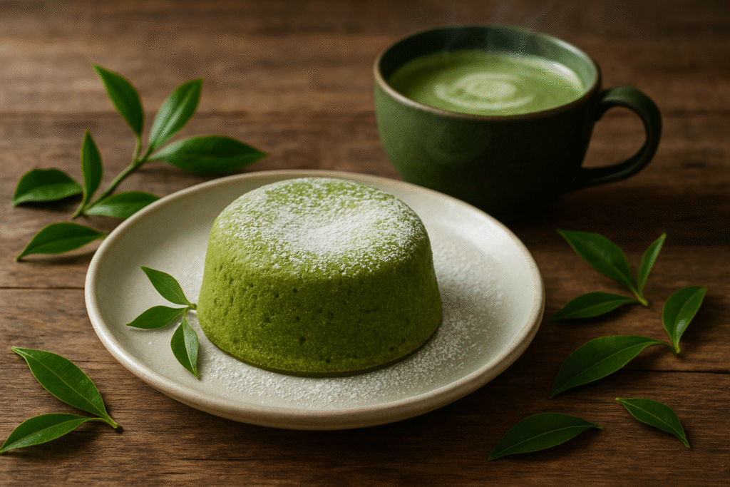 Gâteau matcha moelleux